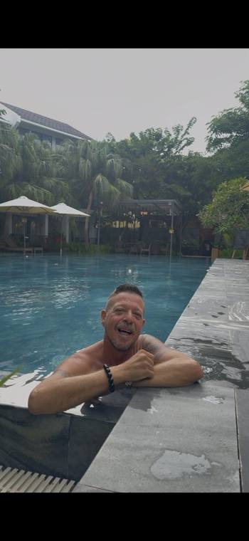 Poolside in Vietnam